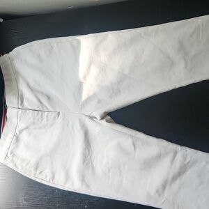 Zara White Straight-Leg Pants